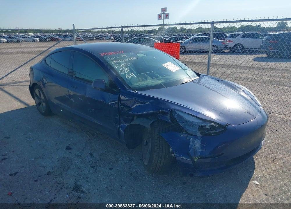 2021 TESLA MODEL 3 STANDARD RANGE PLUS REAR-WHEEL DRIVE VIN: 5YJ3E1EA4MF978708