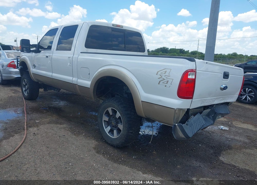 2013 FORD F-250 LARIAT VIN: 1FT7W2BT3DEA07985