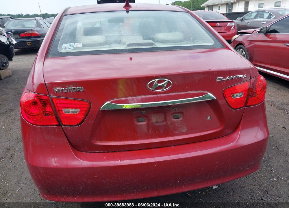 2010 HYUNDAI ELANTRA GLS VIN: KMHDU4AD1AU199631
