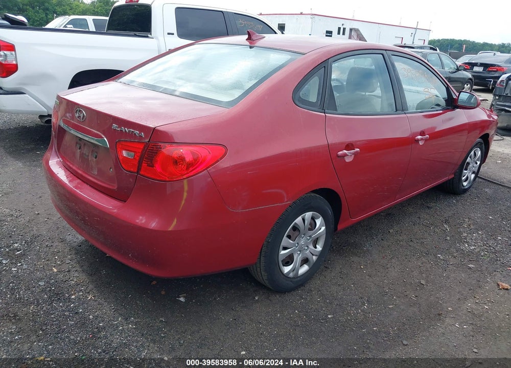 2010 HYUNDAI ELANTRA GLS VIN: KMHDU4AD1AU199631