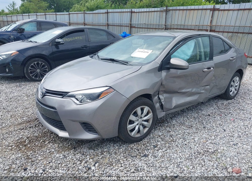 2016 TOYOTA COROLLA LE VIN: 2T1BURHEXGC743167