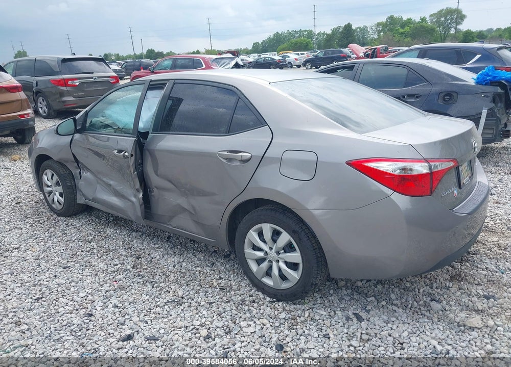 2016 TOYOTA COROLLA LE VIN: 2T1BURHEXGC743167