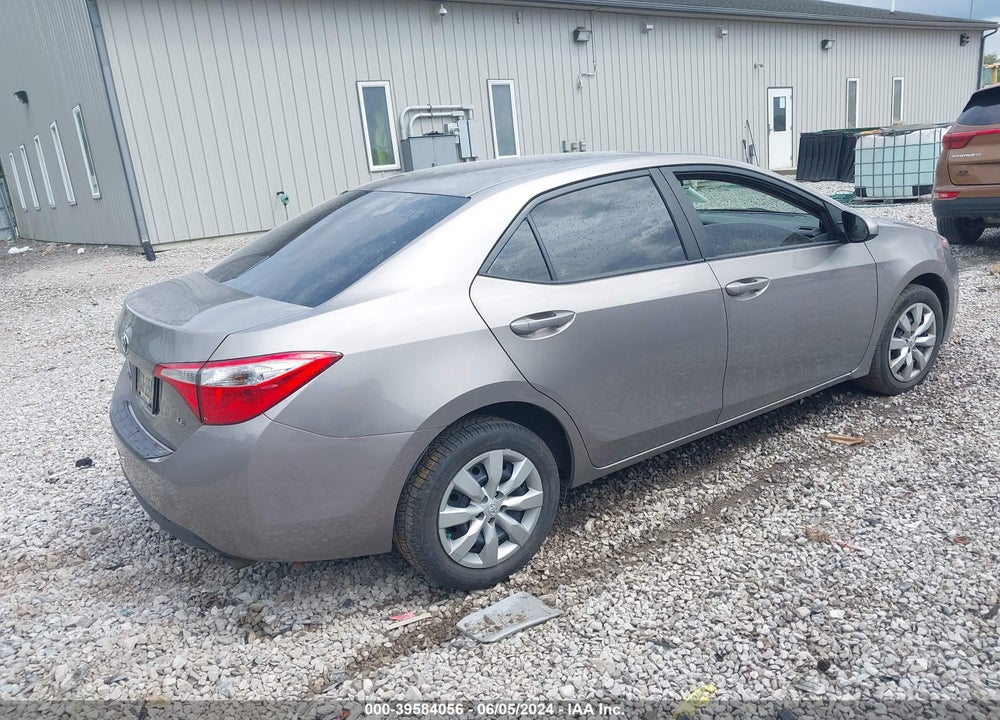 2016 TOYOTA COROLLA LE VIN: 2T1BURHEXGC743167