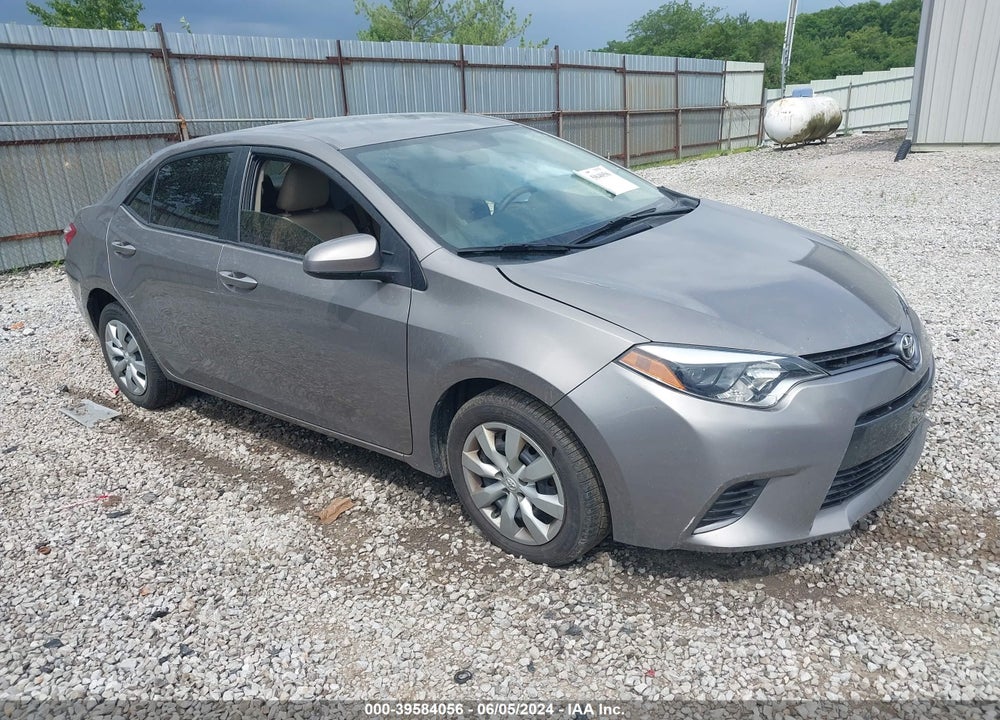 2016 TOYOTA COROLLA LE VIN: 2T1BURHEXGC743167