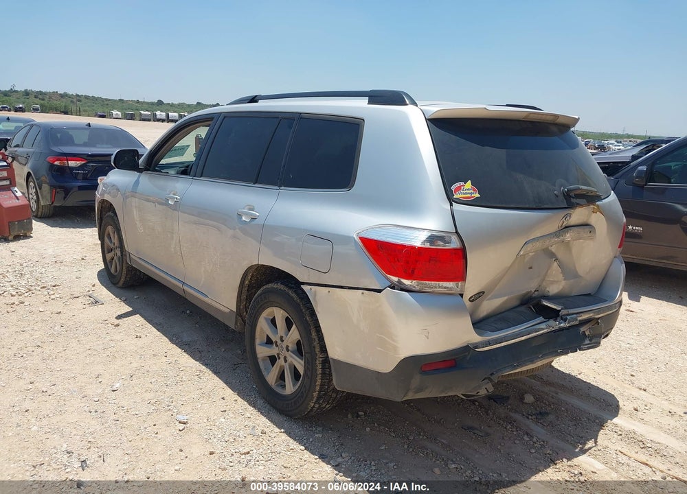 2013 TOYOTA HIGHLANDER SE V6 VIN: 5TDZK3EH1DS128669