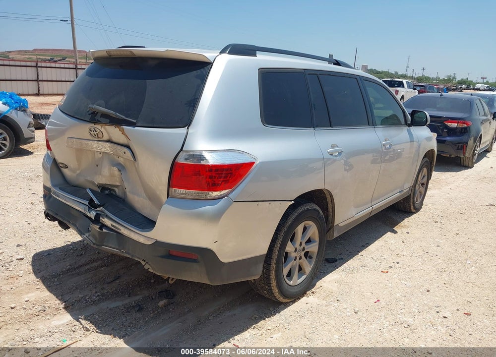 2013 TOYOTA HIGHLANDER SE V6 VIN: 5TDZK3EH1DS128669