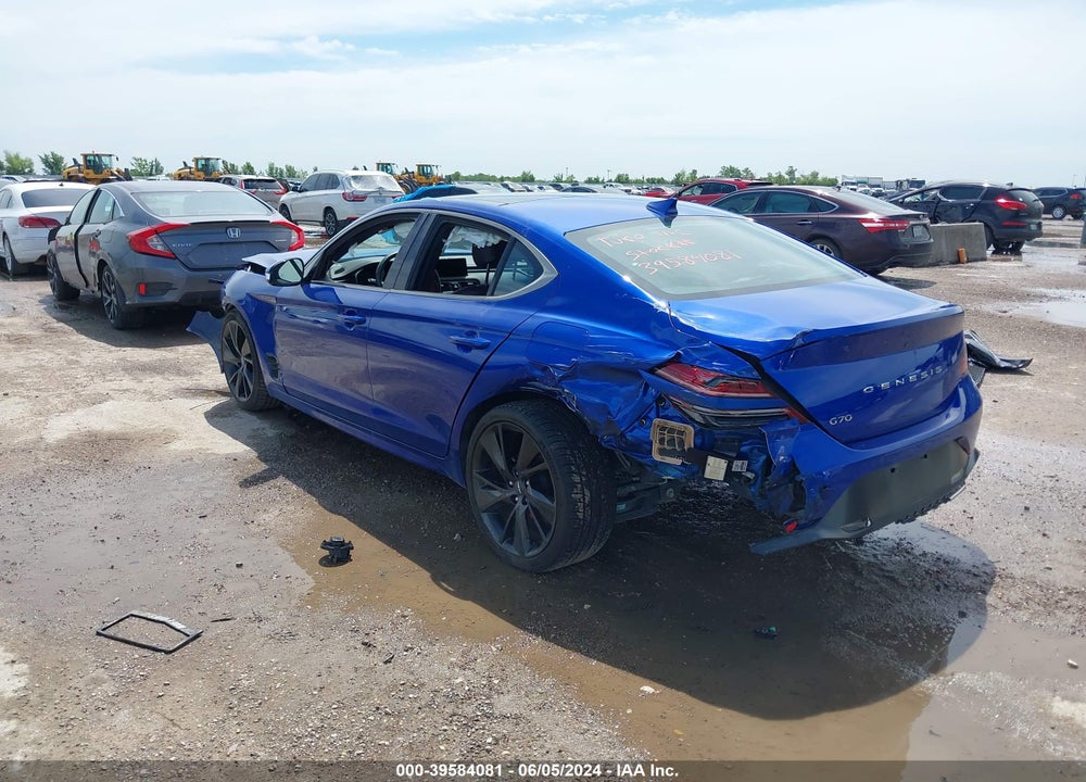 2023 GENESIS G70 2.0T RWD VIN: KMTG34TA6PU107494