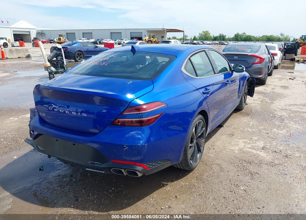 2023 GENESIS G70 2.0T RWD VIN: KMTG34TA6PU107494