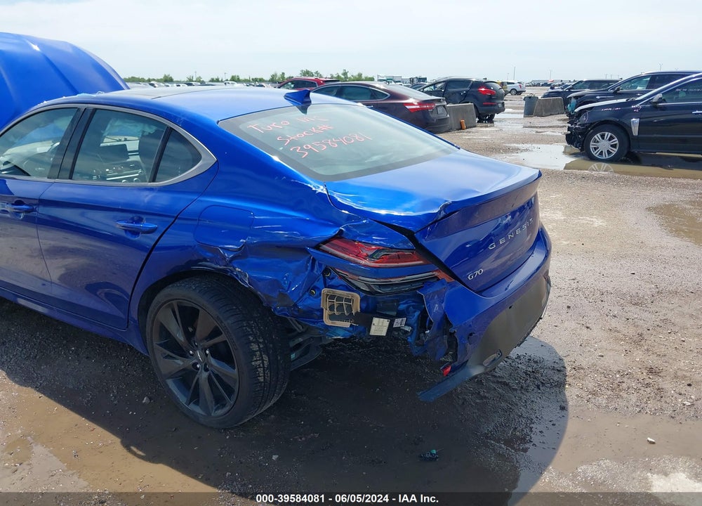 2023 GENESIS G70 2.0T RWD VIN: KMTG34TA6PU107494