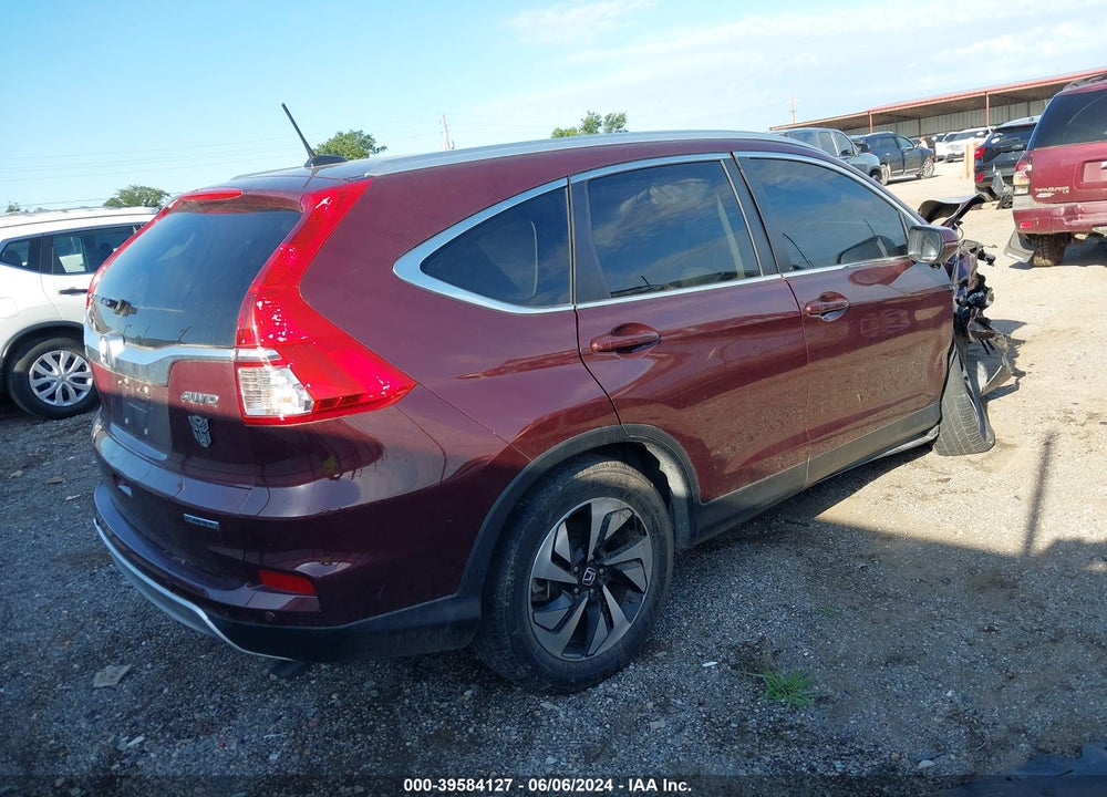 2015 HONDA CR-V TOURING VIN: 5J6RM4H93FL078246