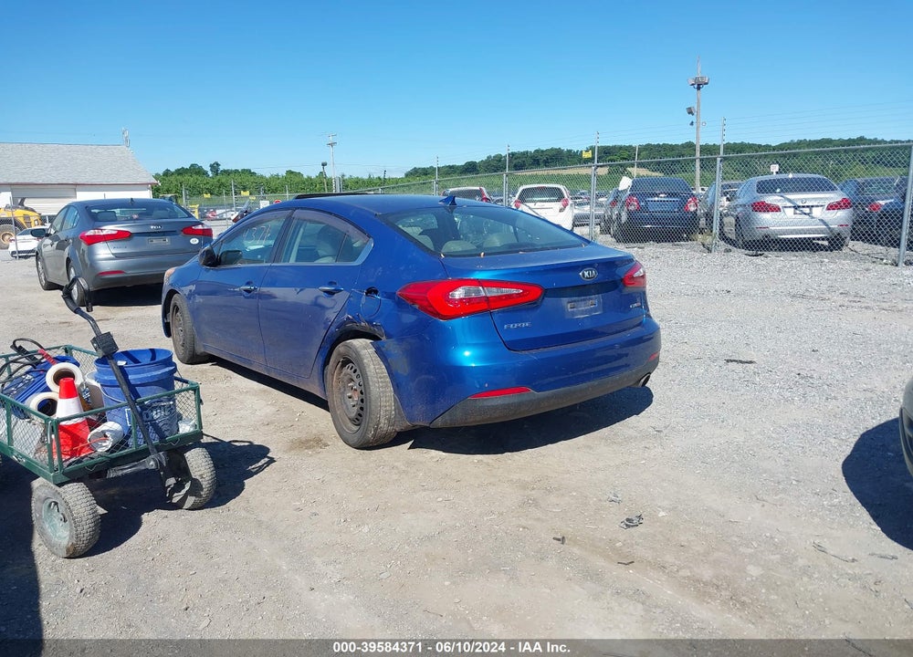 2015 KIA FORTE EX VIN: KNAFZ4A86F5264974