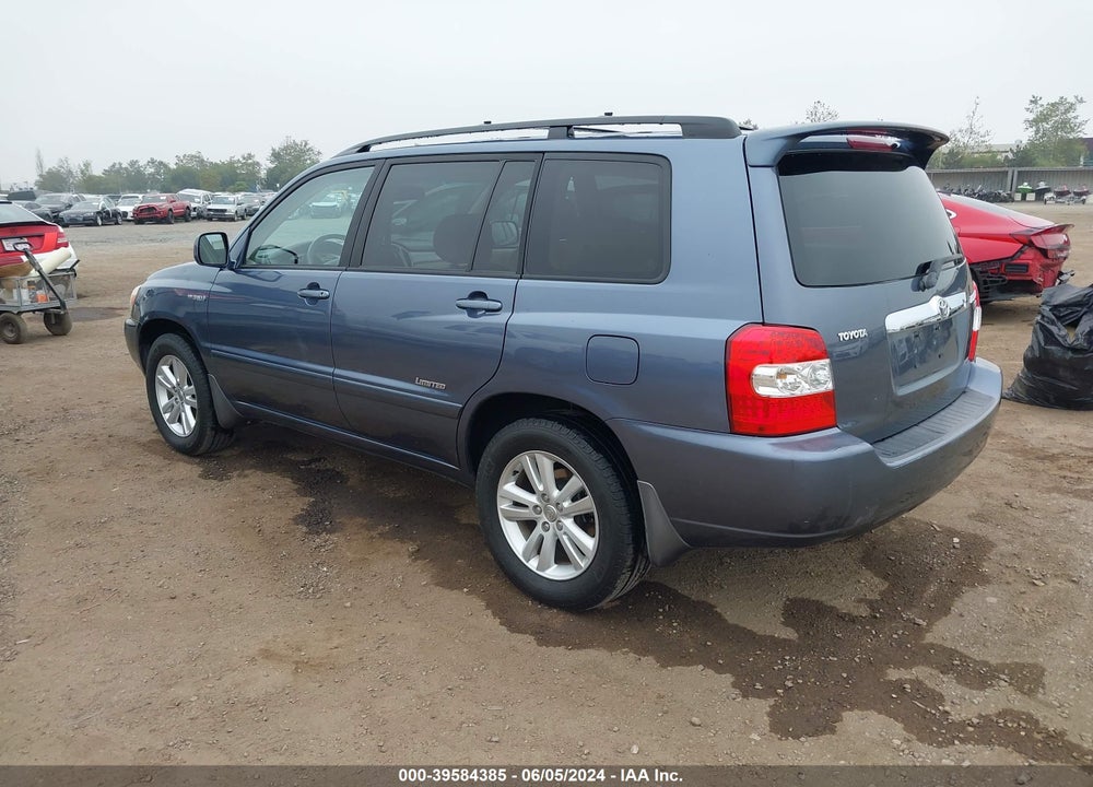 2007 TOYOTA HIGHLANDER HYBRID LIMITED V6 VIN: JTEDW21A070020984