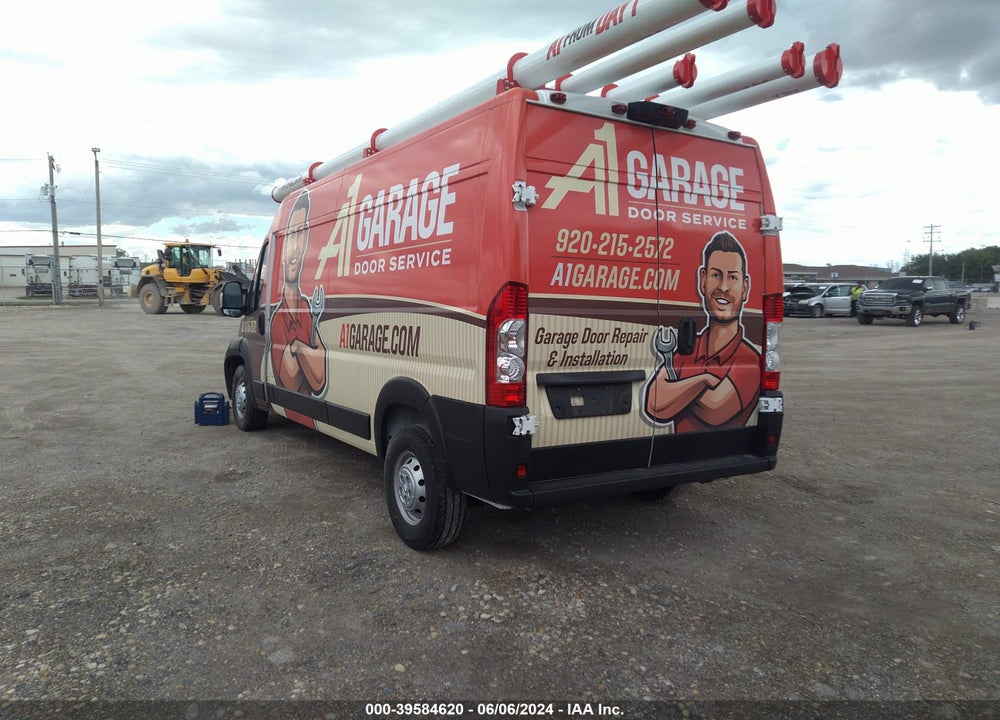 2022 RAM PROMASTER 2500 HIGH ROOF 159 WB VIN: 3C6LRVDG0NE113332