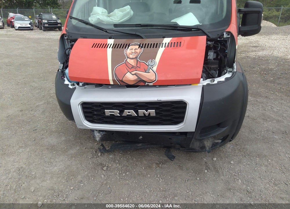 2022 RAM PROMASTER 2500 HIGH ROOF 159 WB VIN: 3C6LRVDG0NE113332