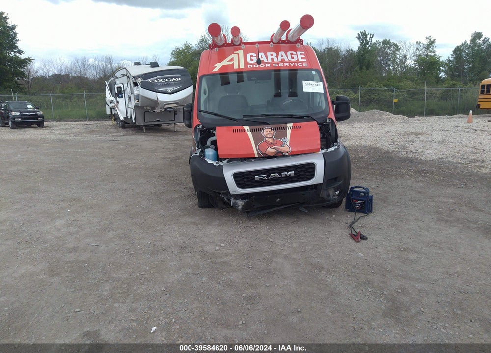 2022 RAM PROMASTER 2500 HIGH ROOF 159 WB VIN: 3C6LRVDG0NE113332