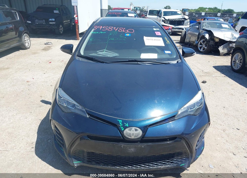 2018 TOYOTA COROLLA SE VIN: 2T1BURHE9JC121442