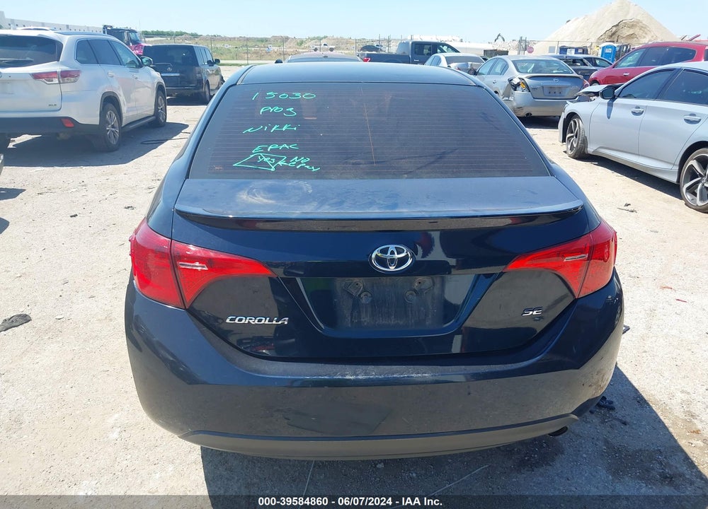 2018 TOYOTA COROLLA SE VIN: 2T1BURHE9JC121442
