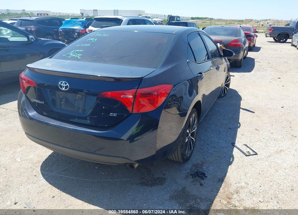 2018 TOYOTA COROLLA SE VIN: 2T1BURHE9JC121442