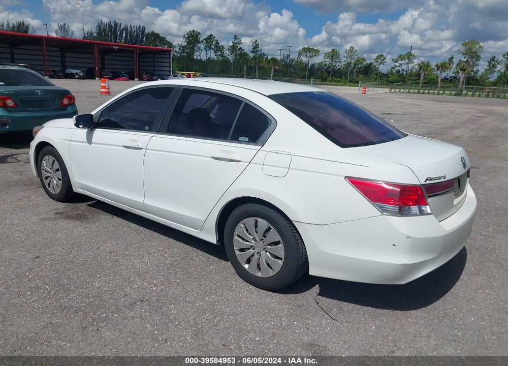 2012 HONDA ACCORD 2.4 LX VIN: 1HGCP2F38CA022110