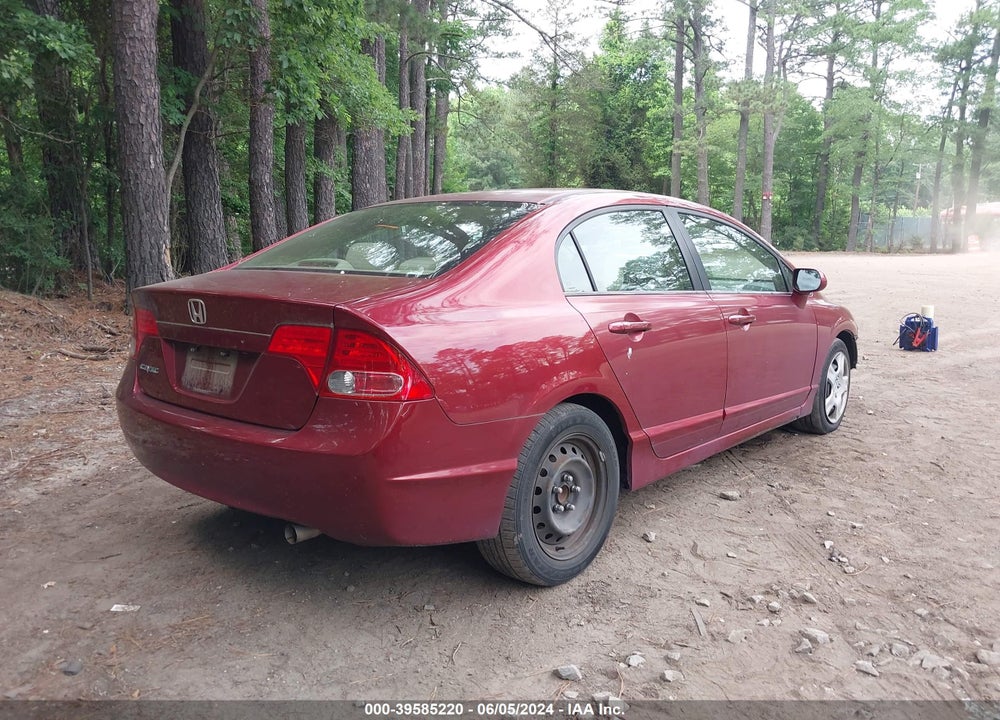 2007 HONDA CIVIC LX VIN: 1HGFA165X7L033646