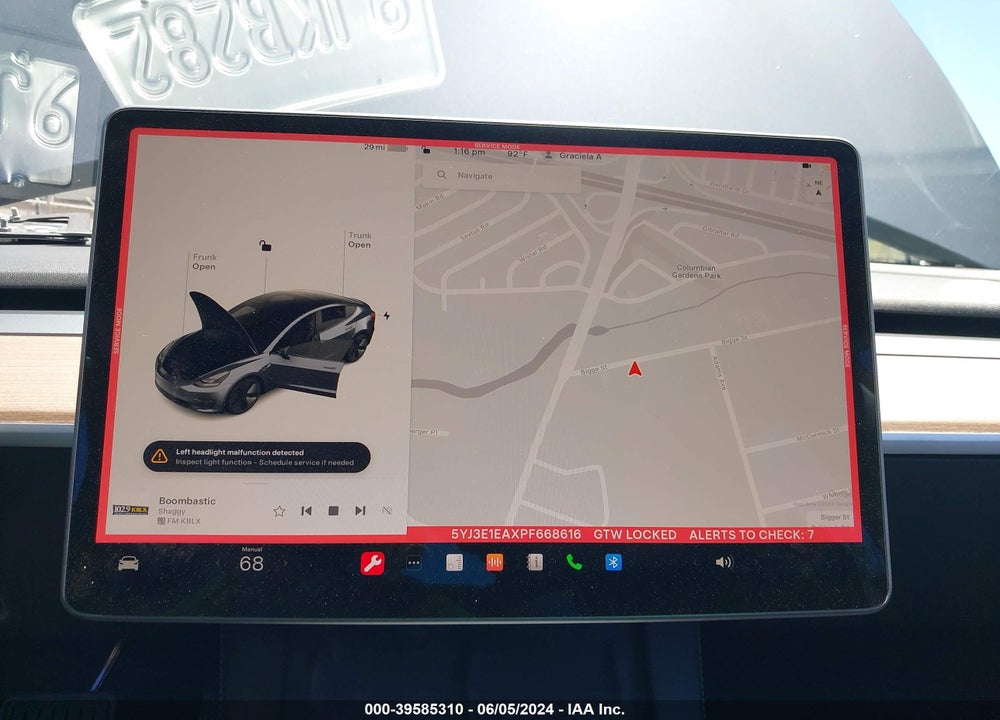 2023 TESLA MODEL 3 REAR-WHEEL DRIVE VIN: 5YJ3E1EAXPF668616