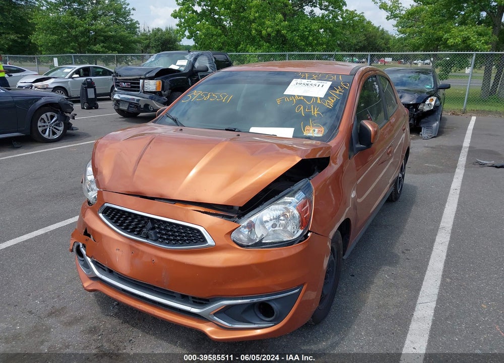2018 MITSUBISHI MIRAGE ES VIN: ML32A3HJ9JH004171