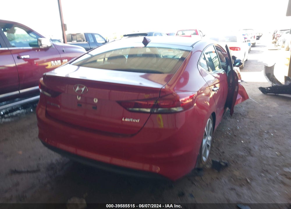 2017 HYUNDAI ELANTRA LIMITED VIN: KMHD84LFXHU127369
