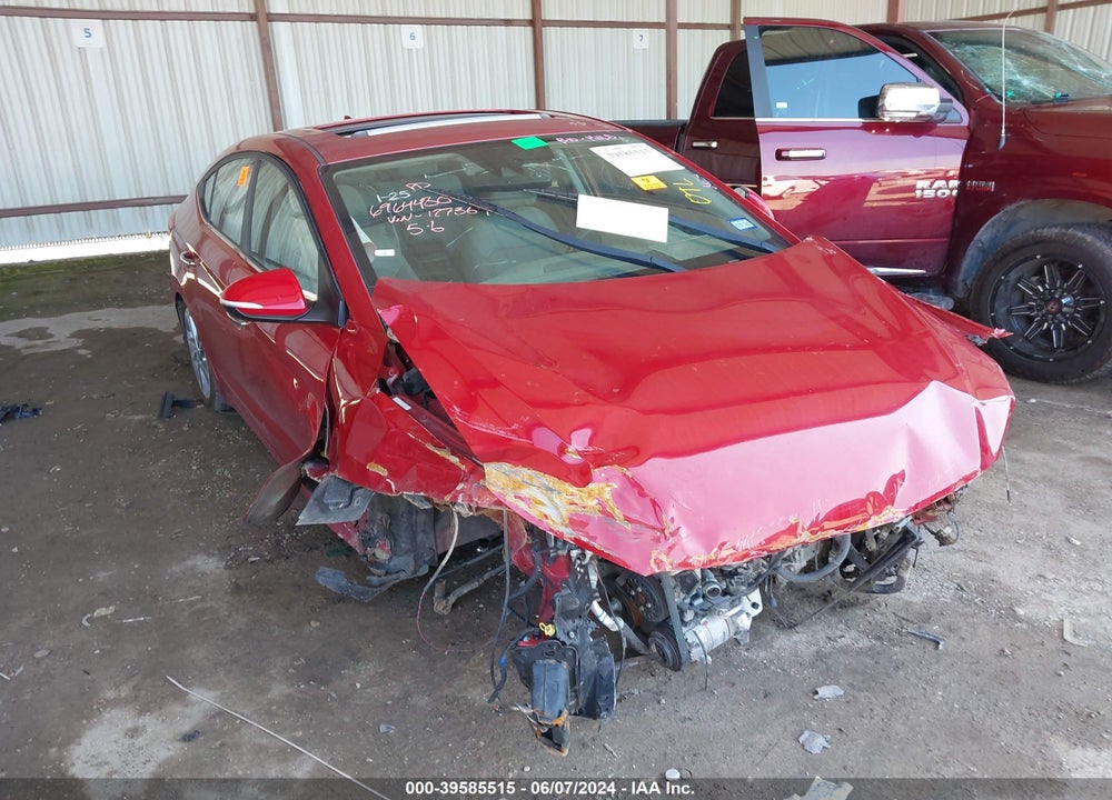 2017 HYUNDAI ELANTRA LIMITED VIN: KMHD84LFXHU127369