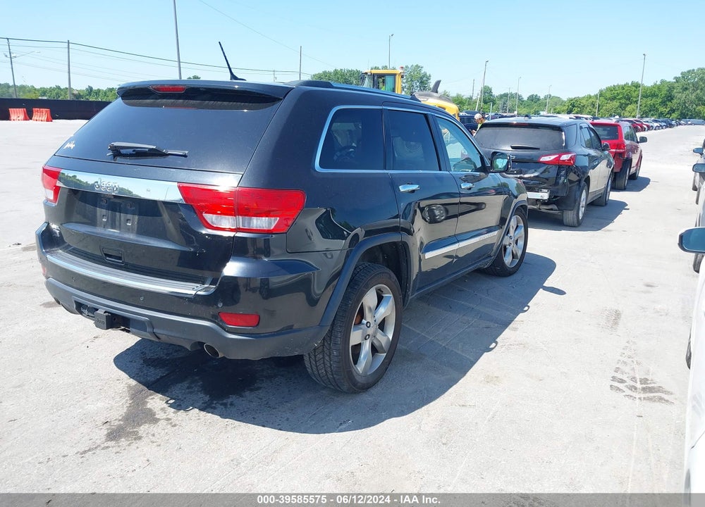 2012 JEEP GRAND CHEROKEE OVERLAND VIN: 1C4RJFCT2CC328892