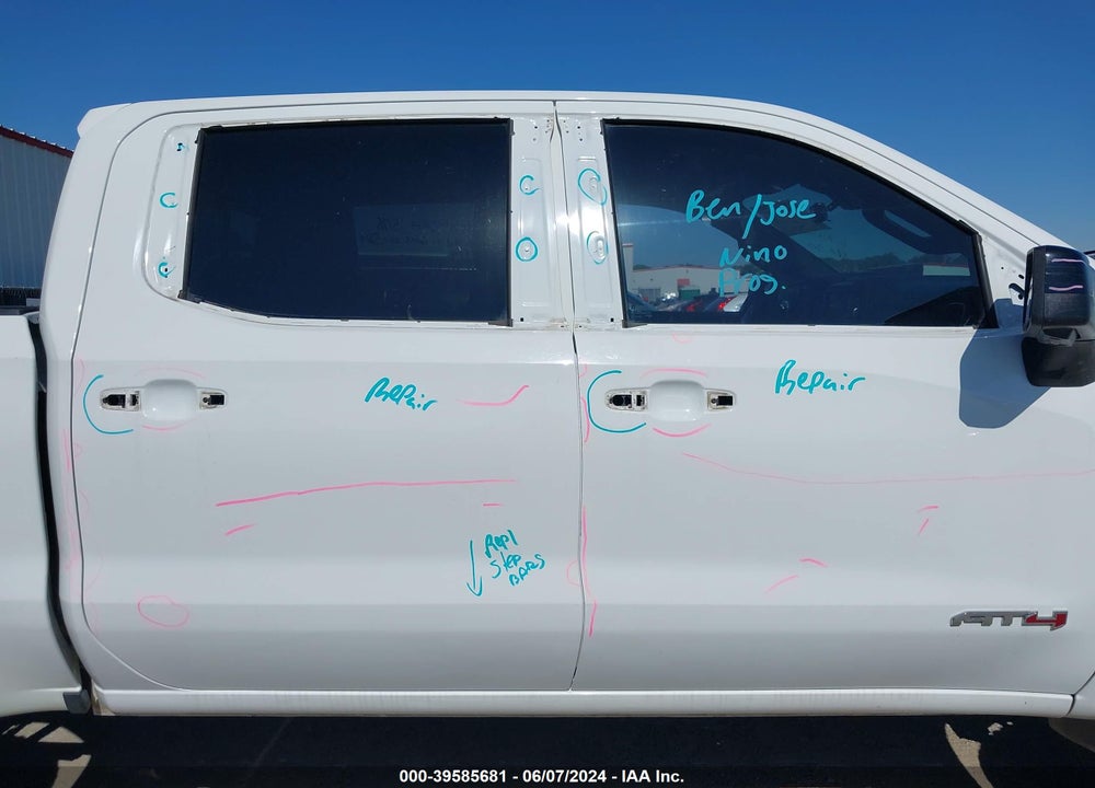 2019 GMC SIERRA 1500 AT4 VIN: 1GTP9EEL9KZ177844