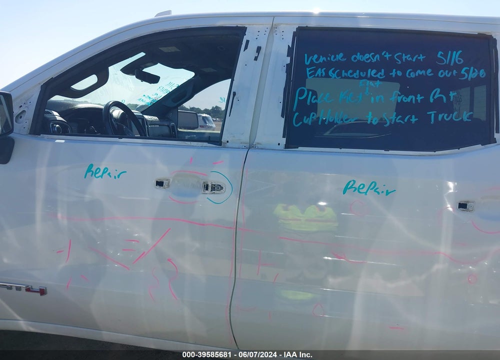 2019 GMC SIERRA 1500 AT4 VIN: 1GTP9EEL9KZ177844