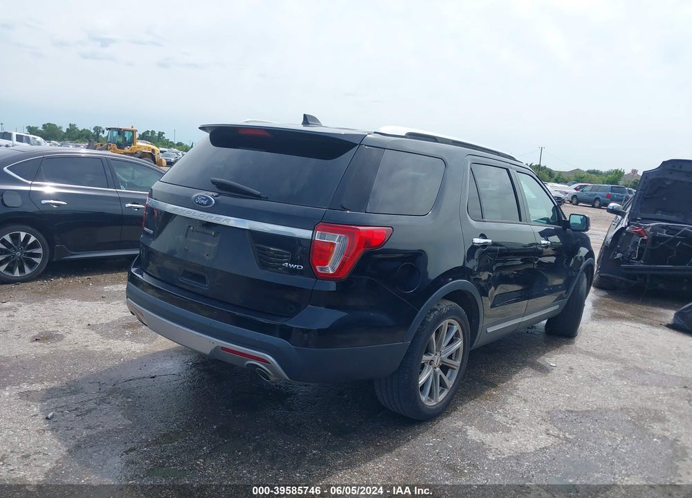2017 FORD EXPLORER LIMITED VIN: 1FM5K8F82HGC87612