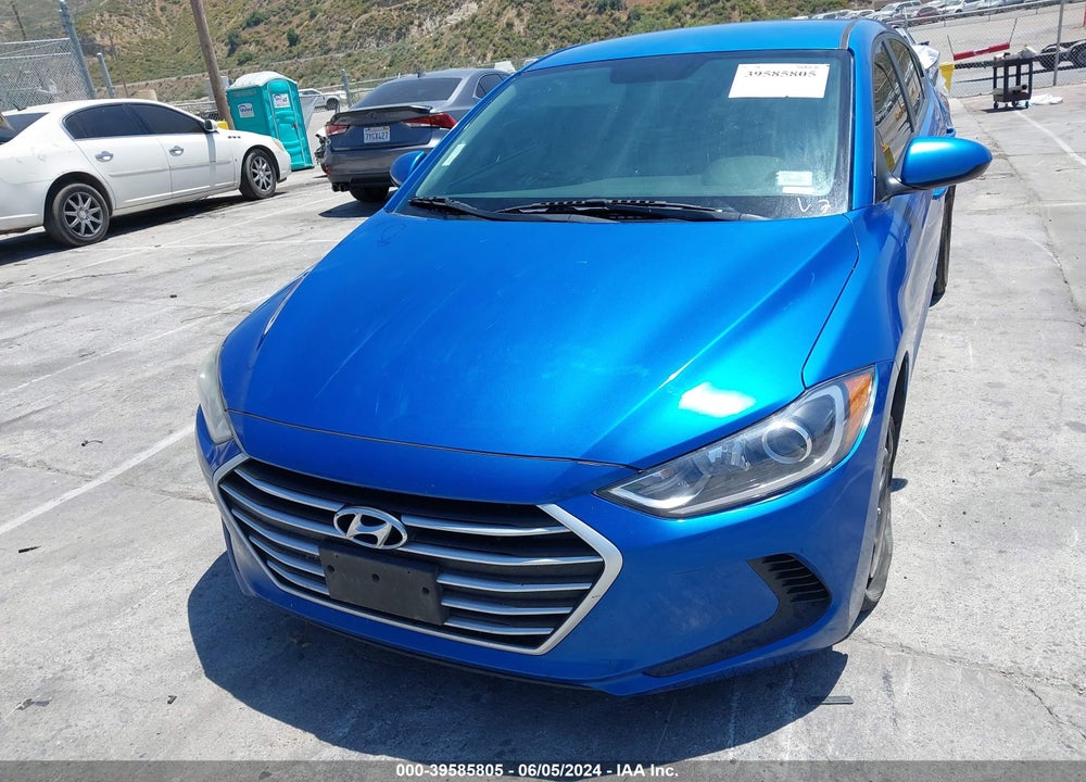2017 HYUNDAI ELANTRA SE VIN: KMHD74LF9HU112428