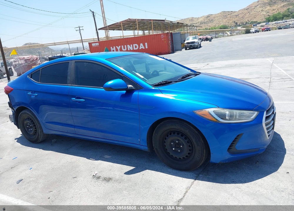 2017 HYUNDAI ELANTRA SE VIN: KMHD74LF9HU112428