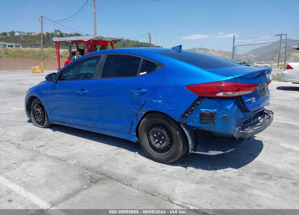 2017 HYUNDAI ELANTRA SE VIN: KMHD74LF9HU112428
