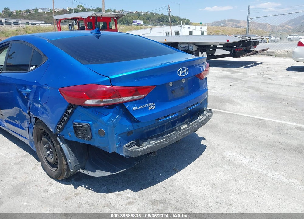 2017 HYUNDAI ELANTRA SE VIN: KMHD74LF9HU112428