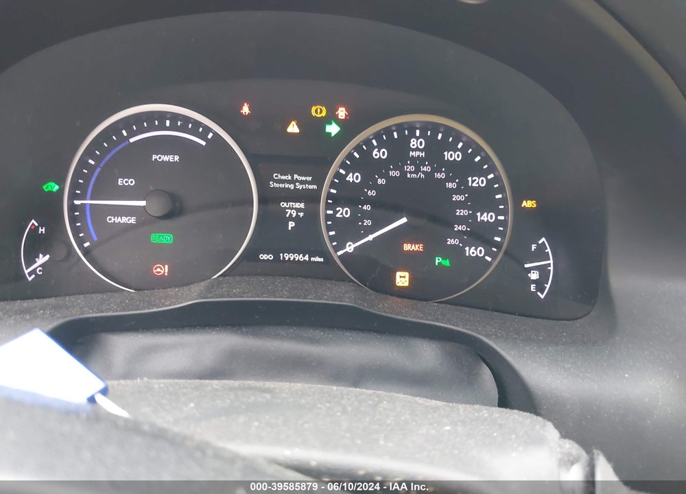 2013 LEXUS ES 300H VIN: JTHBW1GG7D2005978