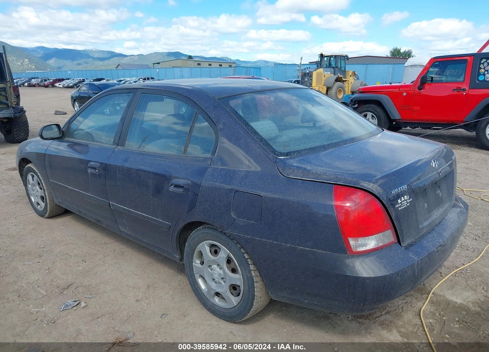 2001 HYUNDAI ELANTRA GLS VIN: KMHDN45D41U249297