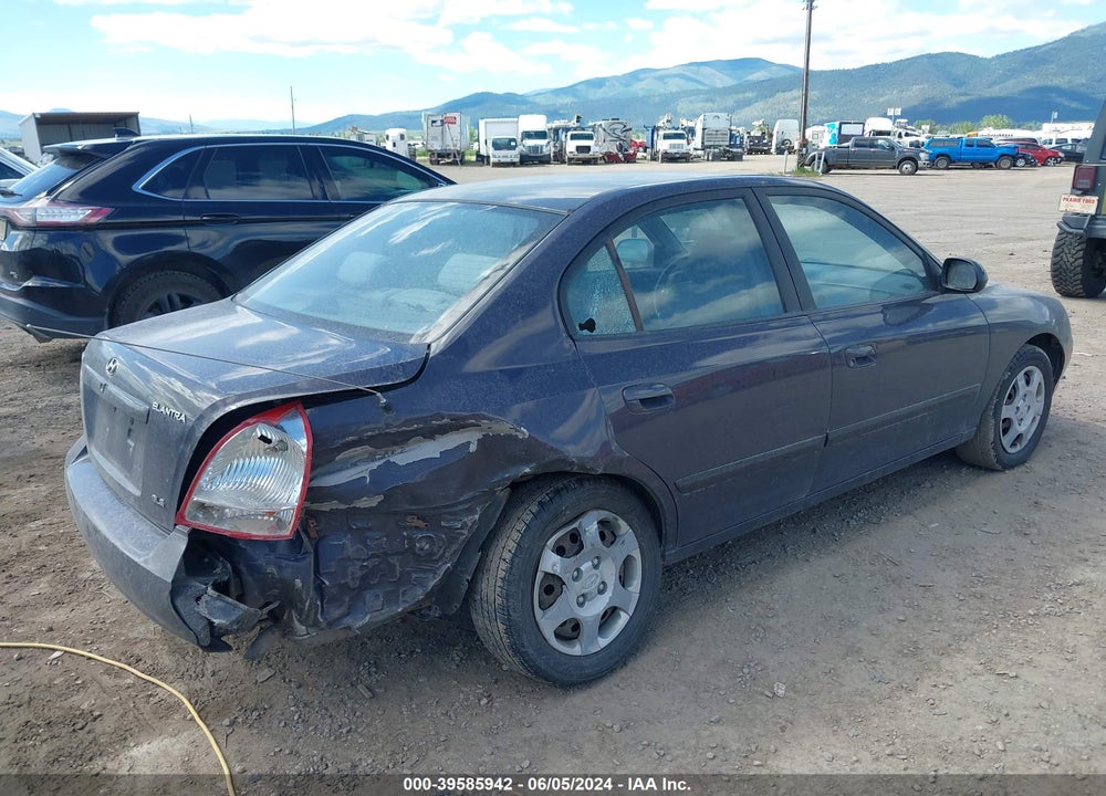 2001 HYUNDAI ELANTRA GLS VIN: KMHDN45D41U249297