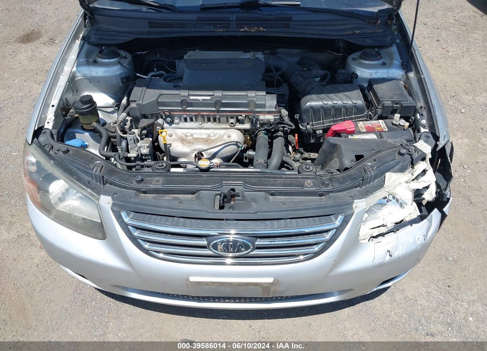 2009 KIA SPECTRA LX VIN: KNAFE222395639654