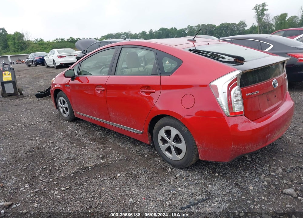 2012 TOYOTA PRIUS FOUR VIN: JTDKN3DU7C5453810