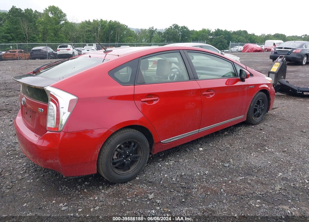 2012 TOYOTA PRIUS FOUR VIN: JTDKN3DU7C5453810