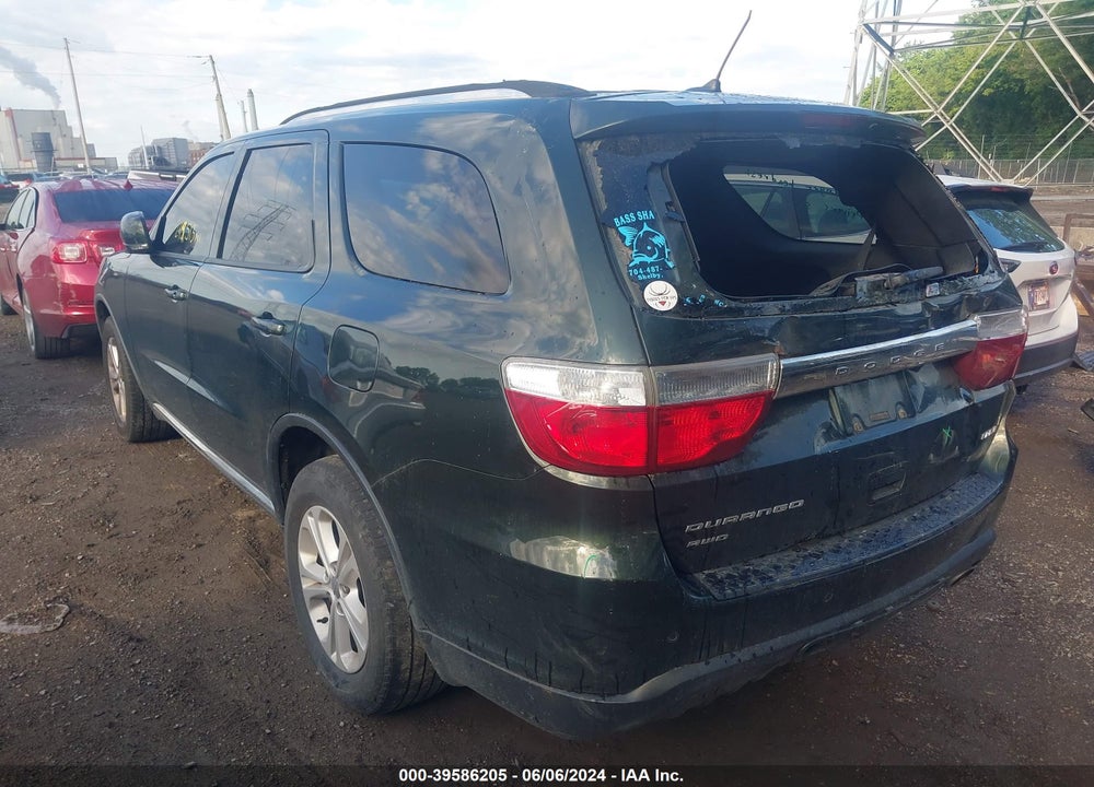2011 DODGE DURANGO CREW VIN: 1D4RE4GG9BC599651