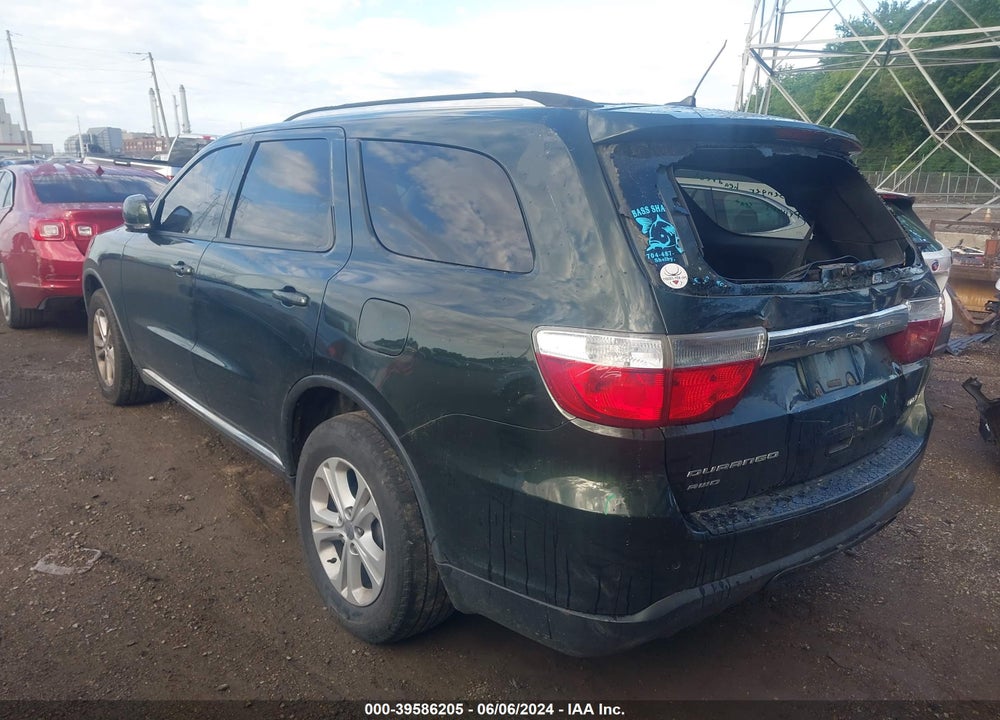 2011 DODGE DURANGO CREW VIN: 1D4RE4GG9BC599651