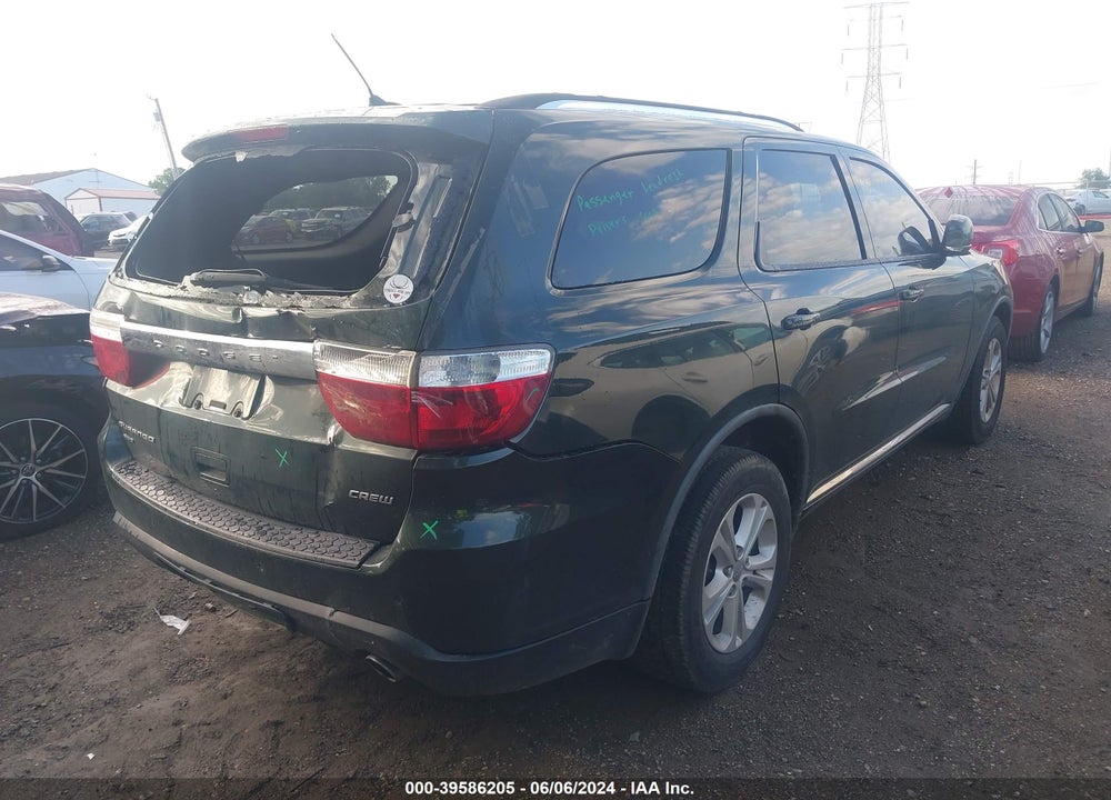 2011 DODGE DURANGO CREW VIN: 1D4RE4GG9BC599651