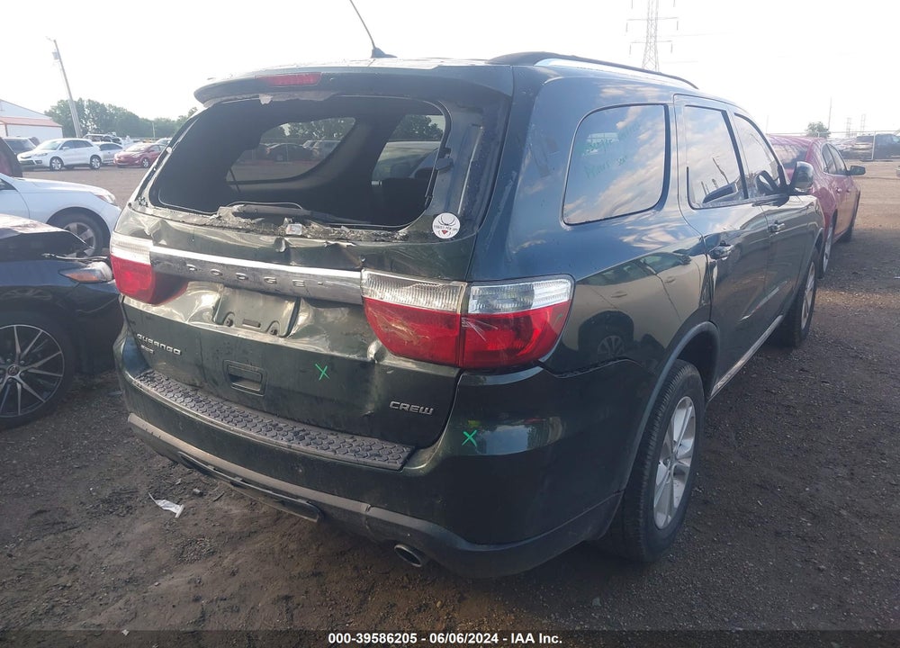 2011 DODGE DURANGO CREW VIN: 1D4RE4GG9BC599651