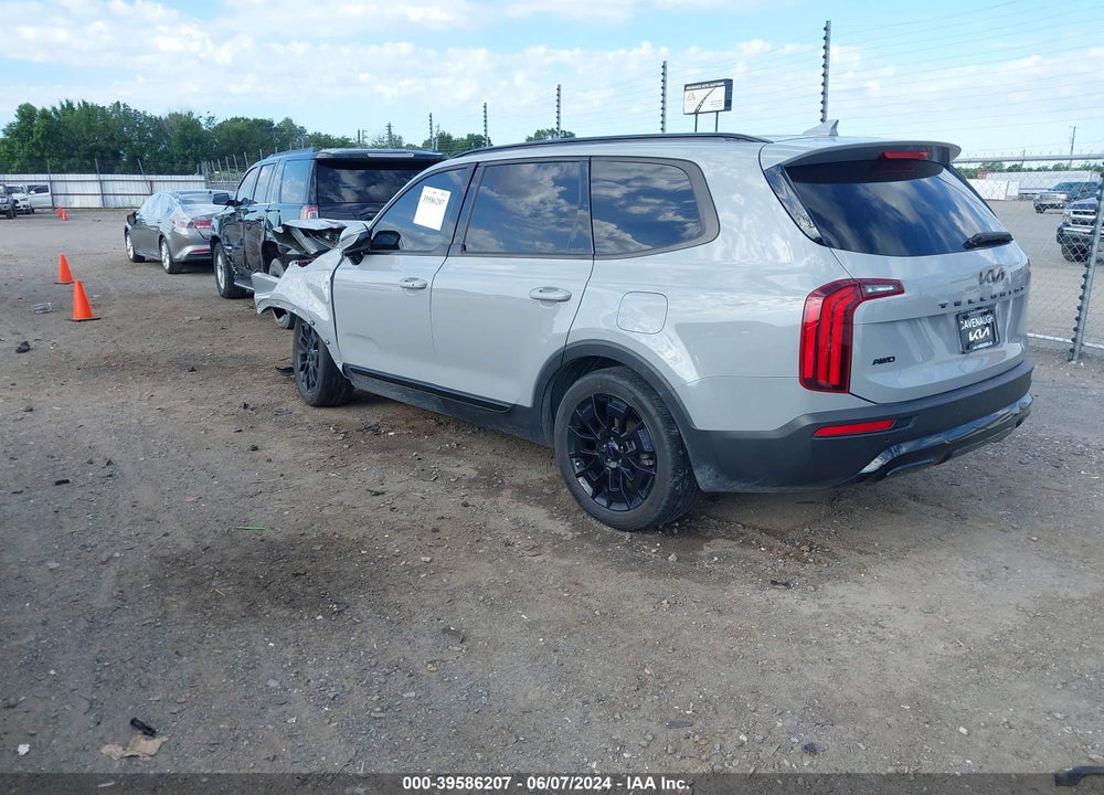 2022 KIA TELLURIDE VIN: 5XYP5DHC7NG237124