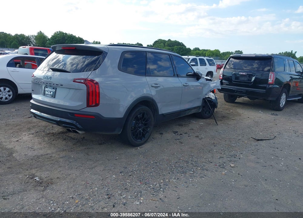 2022 KIA TELLURIDE VIN: 5XYP5DHC7NG237124