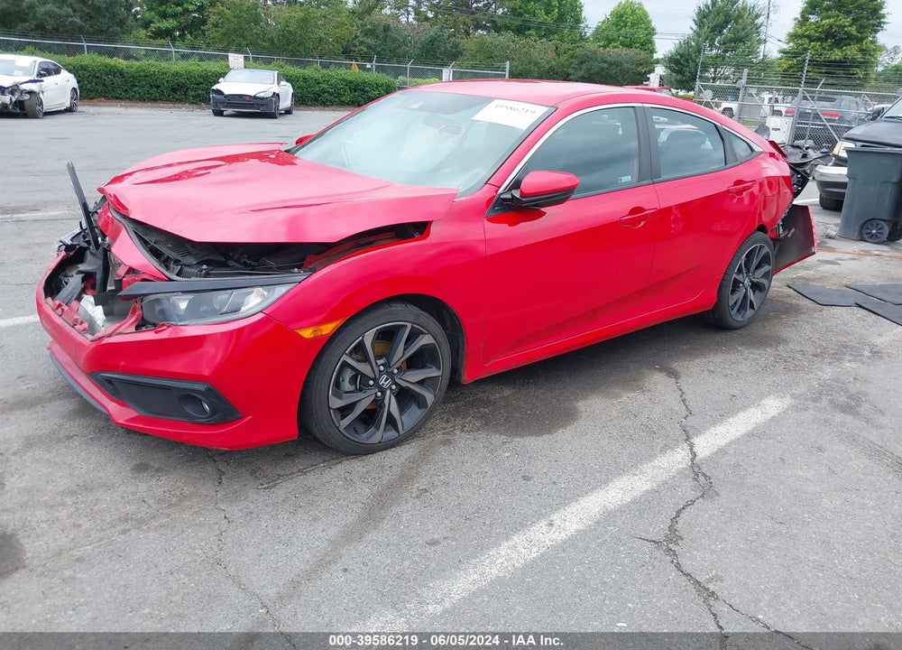 2019 HONDA CIVIC SPORT VIN: 2HGFC2F81KH556490