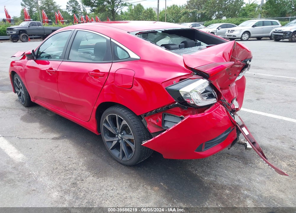 2019 HONDA CIVIC SPORT VIN: 2HGFC2F81KH556490